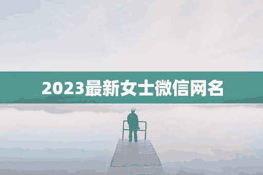 2023最新女士微信网名